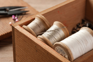 Fototapeta na wymiar thread for sewing