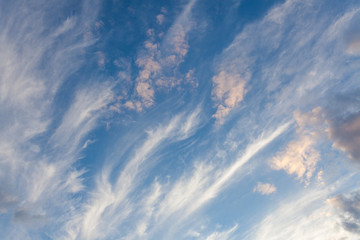 Cirrus clouds sky scape