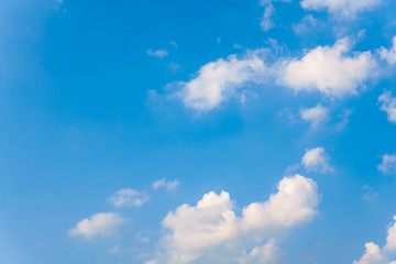 Clouds with blue sky background