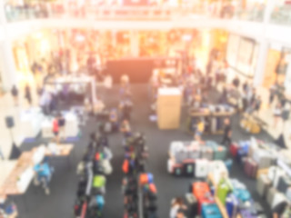 Abstract blur shopping mall and retails store