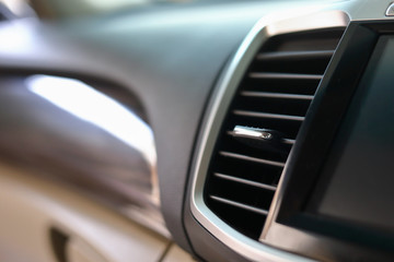 cool air condition in car, part of luxury vehicle interior