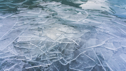 Ice shards on Frozen Lake
