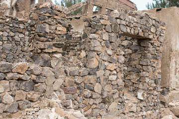 Wall of stones as background