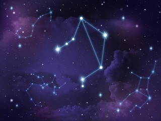 Libra constellation star Zodiac - 166165473