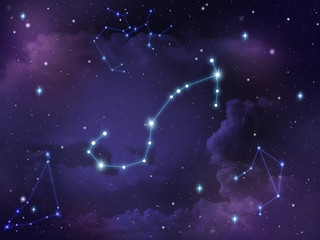 Obraz premium Scorpio constellation star Zodiac