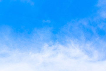 Blue sky with clouds background lines intersect.