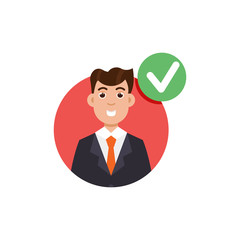 Customer review. Positive feedback concept. Vector illustration