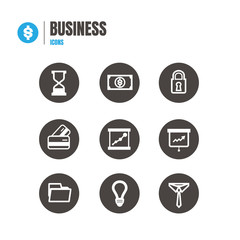 Business icon set. Illustration Vector . symbol on white background. logo