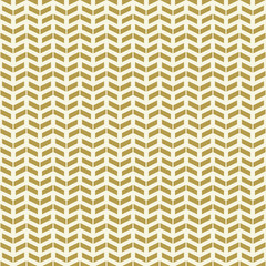 Geometric vector pattern with golden arrows. Geometric modern ornament. Seamless abstract background
