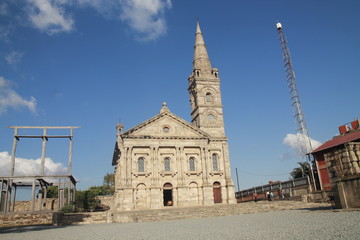 Fototapeta na wymiar Eglise de Manjakamiadana