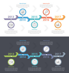 Fototapeta premium Timeline Infographics