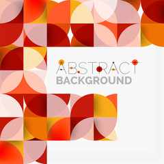 Modern geometrical abstract background circles