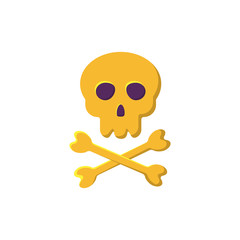 Skull and bones icon.
