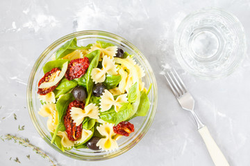 Homemade pasta salad
