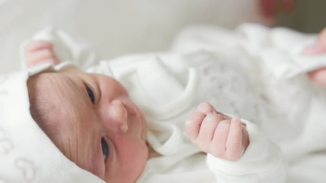 New born baby in maternity hospital