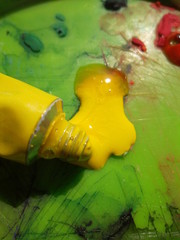 yellow water color