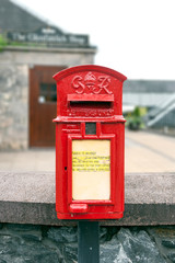 English mailbox on the street