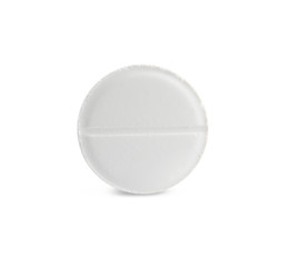 Health care concept. Pill on white background