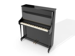 3D Upright Piano