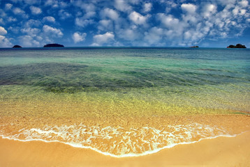 Untouched tropical beach in Thailand