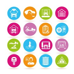 Fototapeta premium auto service icons