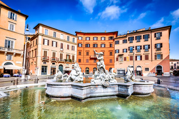 Naklejka premium Rome, Piazza Navona