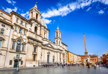 Fototapeta na wymiar Rome, Italy - Piazza Navona