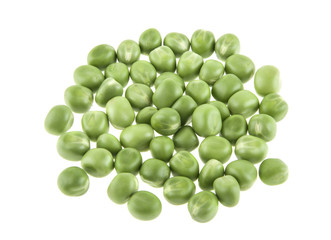 Peas isolated on white background