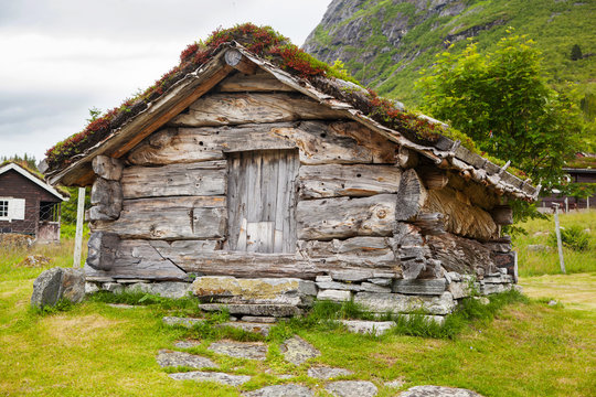 old wooden barn in Norway