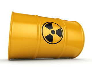 3D rendering radioactive barrel
