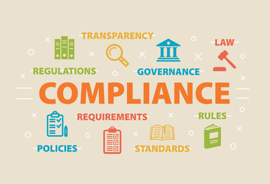 COMPLIANCE Concept with icons
