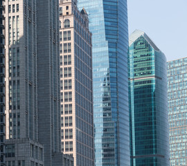 detail shot of modern architecture facade,business concepts ,shot in city of China.