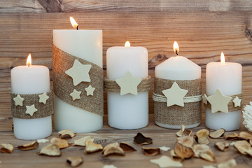 Beautiful Candles in home