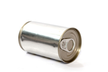 tin canned food  isolated on white