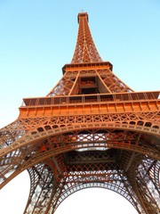 Eiffel Tower seen from below - 166190220