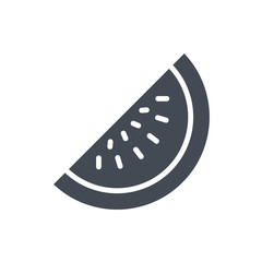 Fruits watermelon silhouette icon