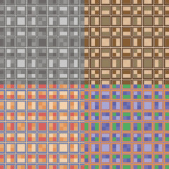 Seamless patterns with geometric elements