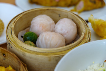 hakaw is traditional Cantonese dumpling served in dim sum