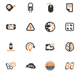 Science icons set