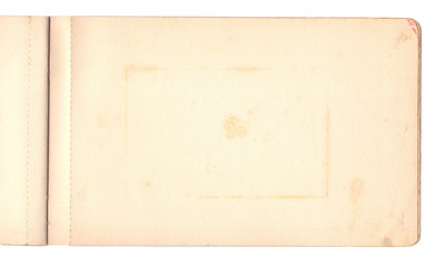 old sheet of paper isolated
