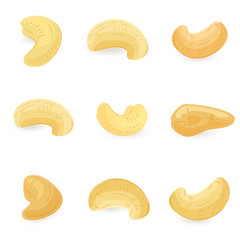 collection of cashews for your design