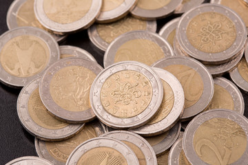 Euro money coins