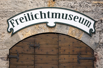Schild 245 - Freilichtmuseum - obrazy, fototapety, plakaty
