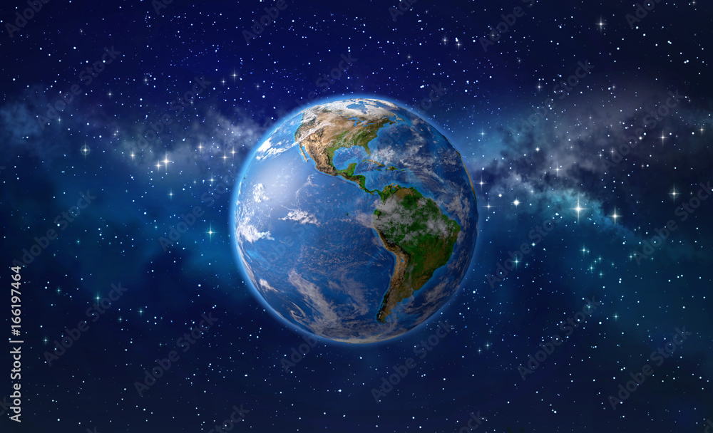 Canvas Prints planet earth in outer space