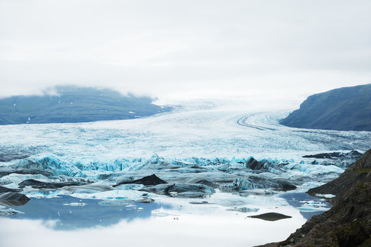 Vatnajokull glacier, Iceland.