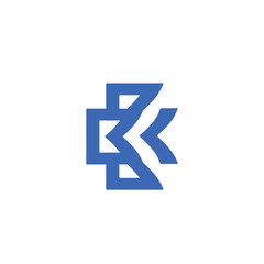 Letter color K template logo design