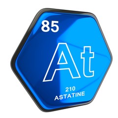Astatine Element blue