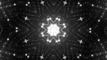 Abstract kaleidoscope background with bright details and elements