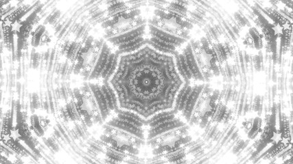 Abstract kaleidoscope background with bright details and elements