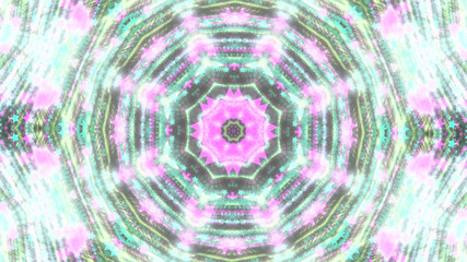 Abstract kaleidoscope background with bright details and elements